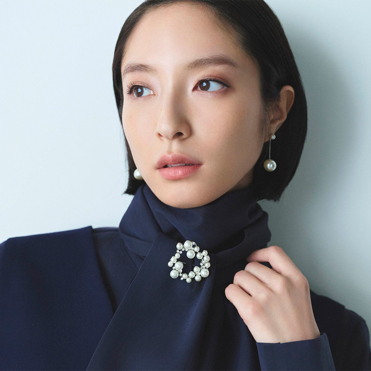 パールのブローチ