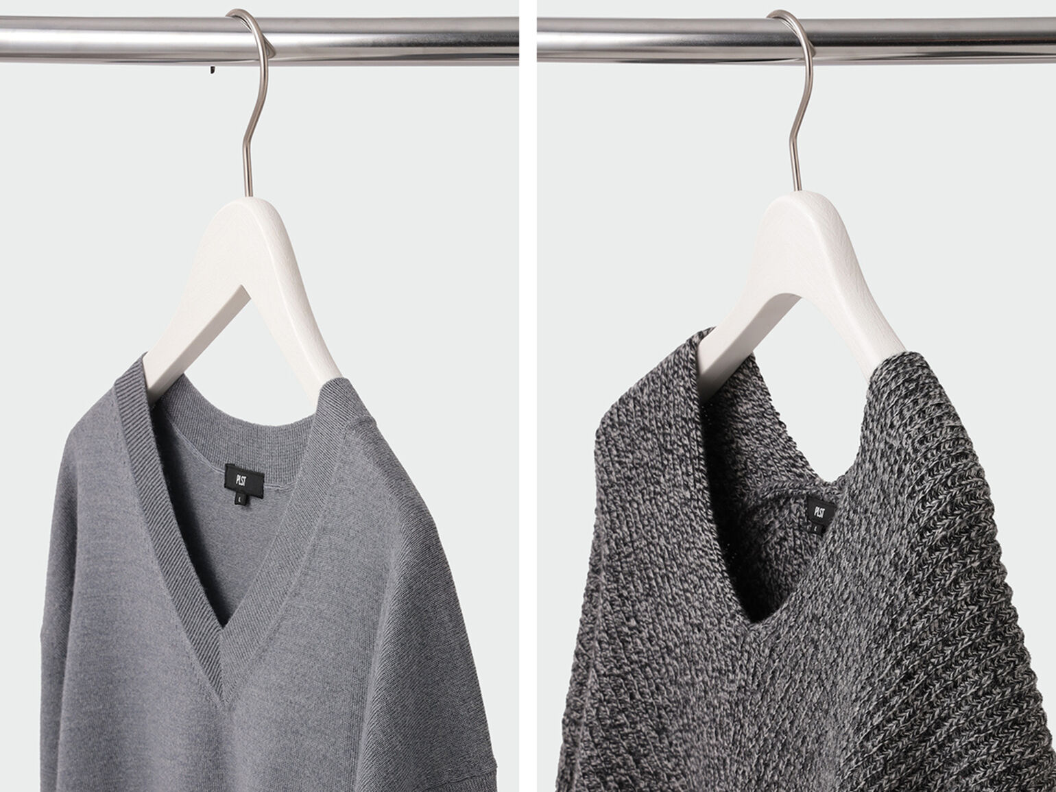 ニット・セーターの干し方:ハンガーで収納する場合のイメージ写真②