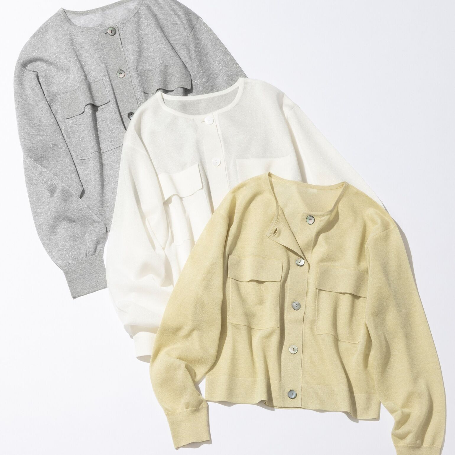 透け感のあるシアーカーディガン