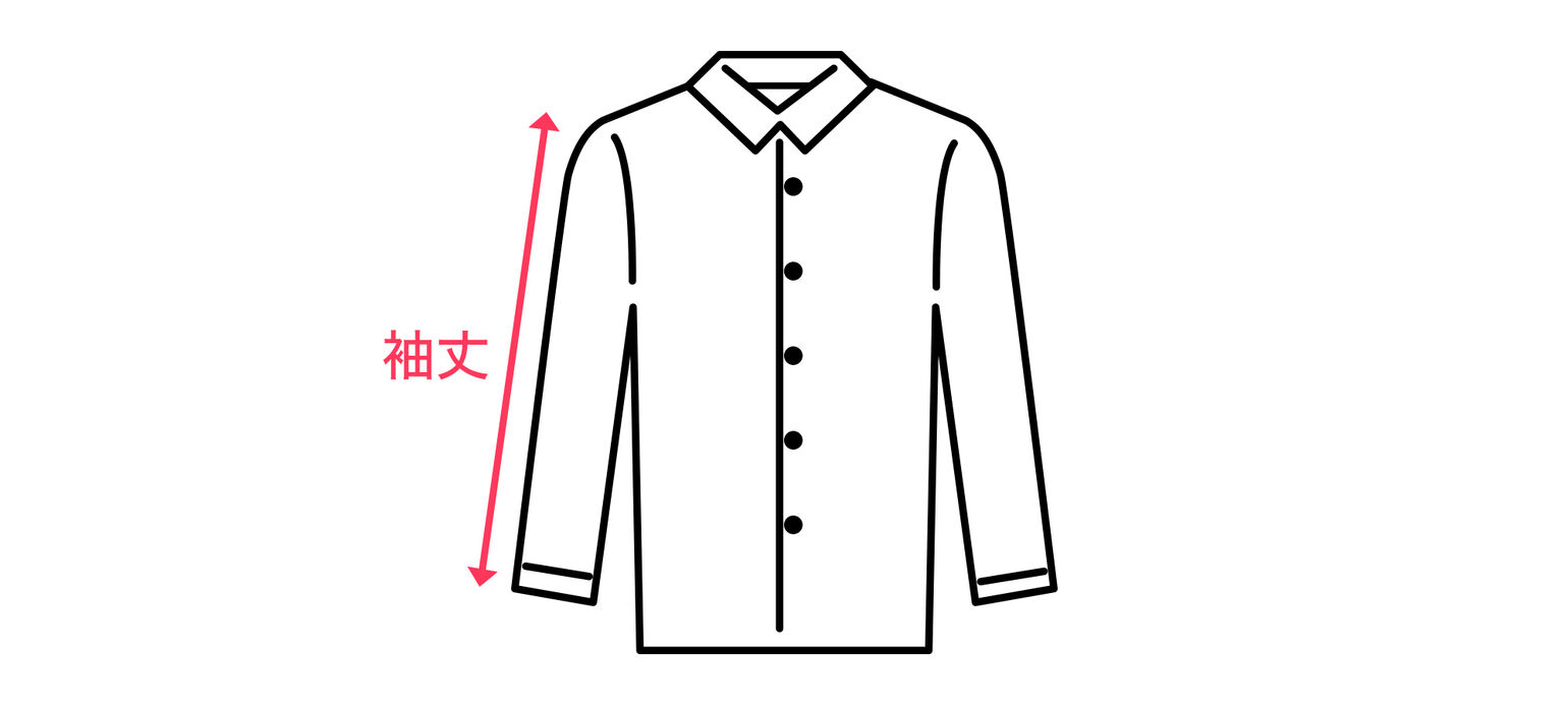 シャツの袖丈