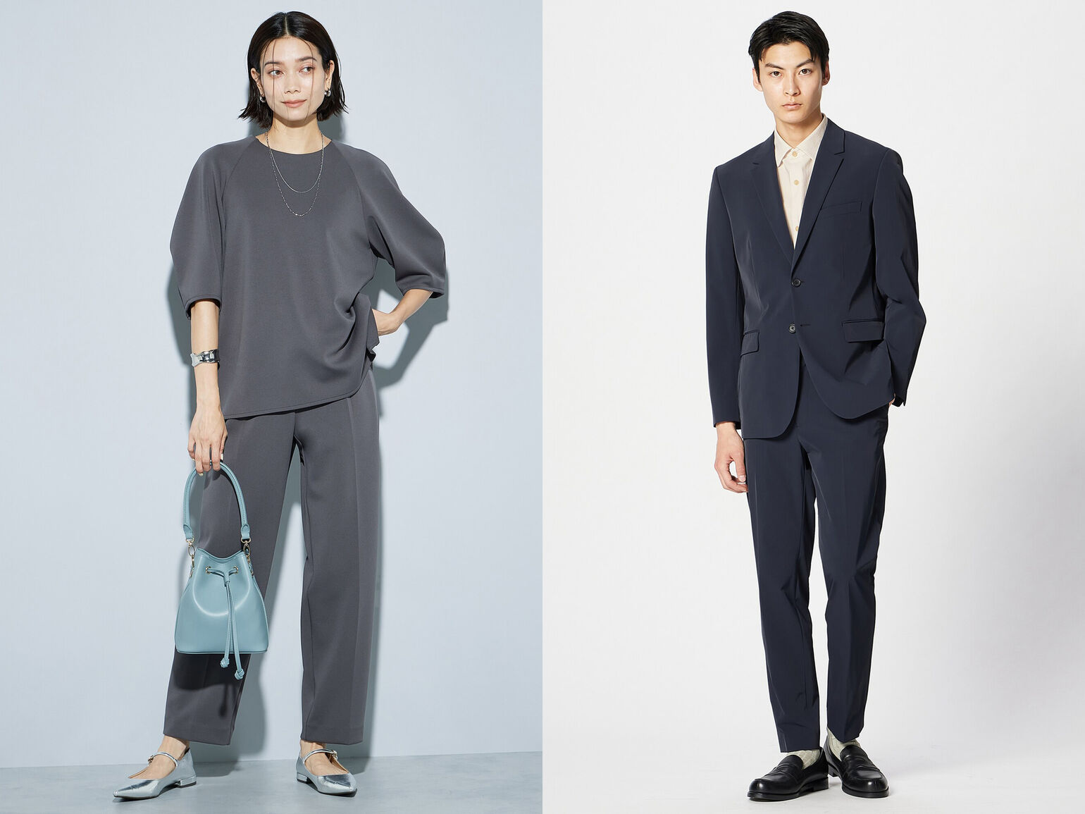 ストレッチ素材のセットアップ