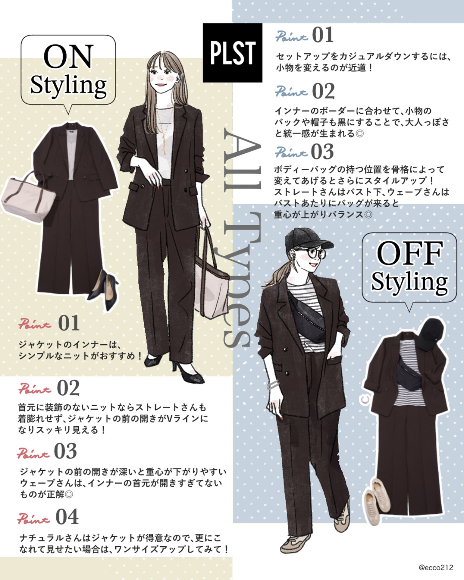 おすすめON・OFFコーデ