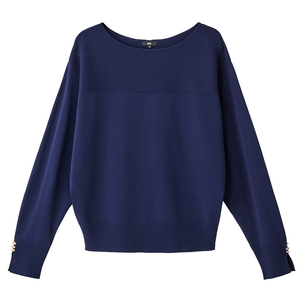 UVカットレーヨンブレンドドルマンスリーブセーター