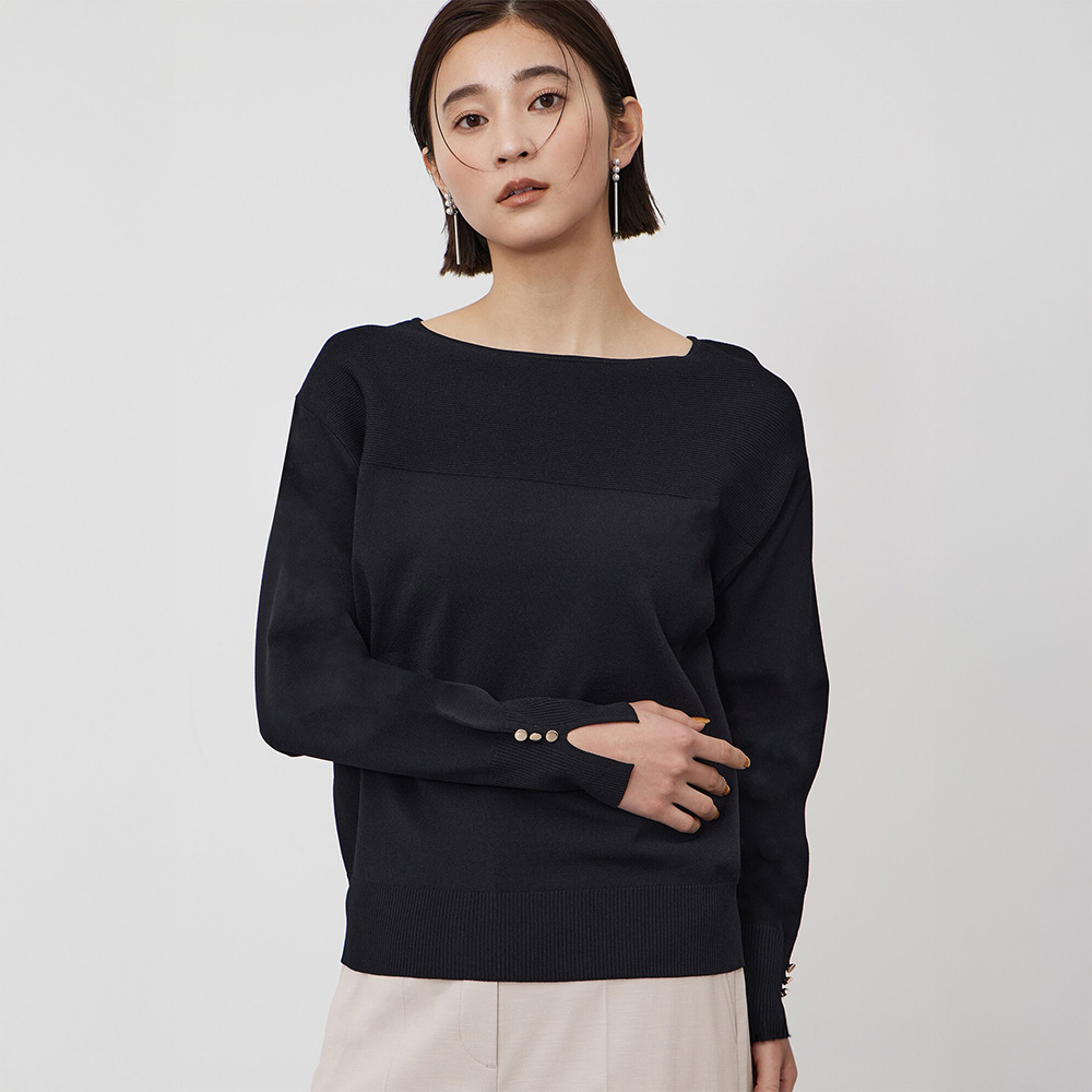 UVカットレーヨンブレンドドルマンスリーブセーター