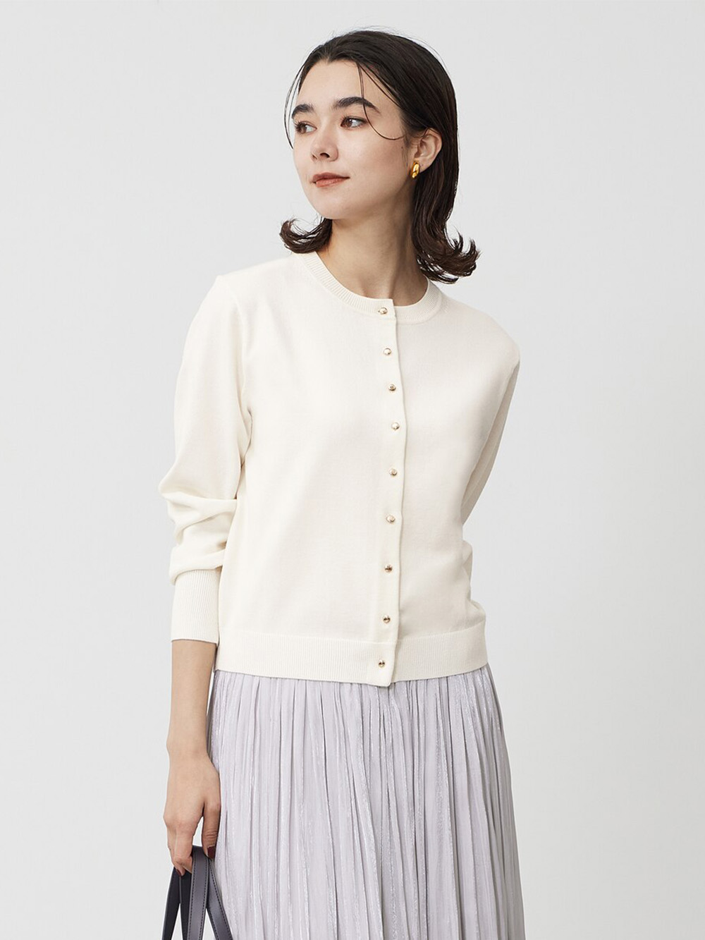 メリノウールブレンドニット