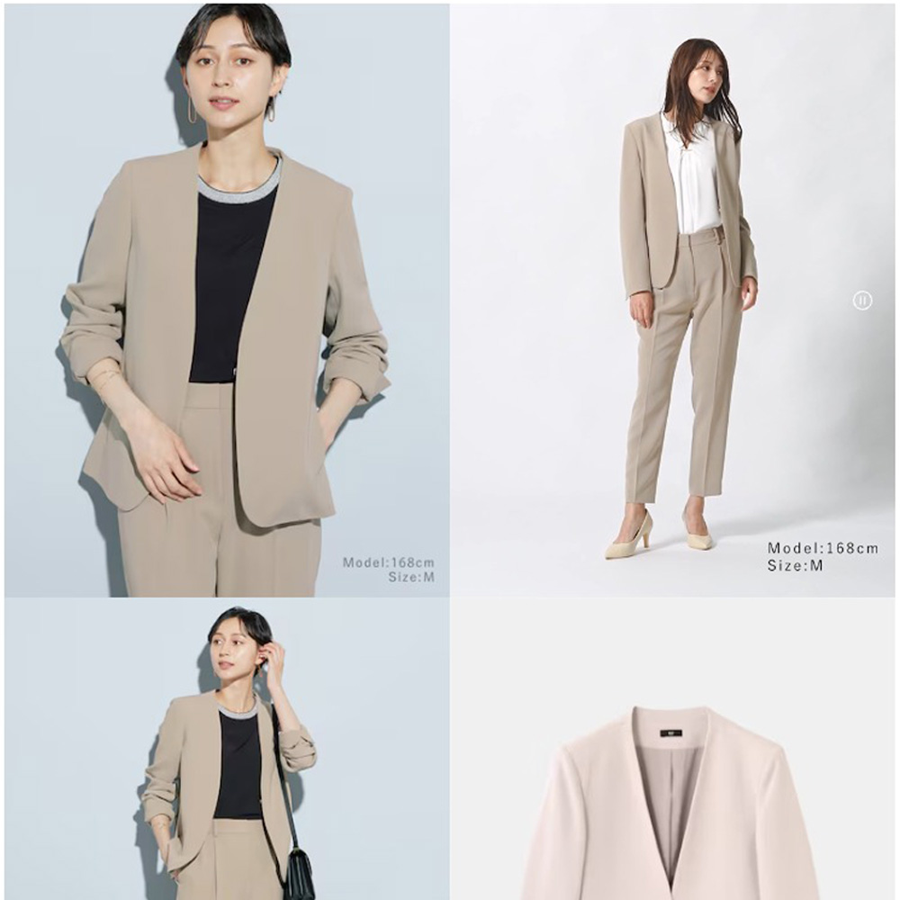 商品詳細ページ内のモデル着用イメージ